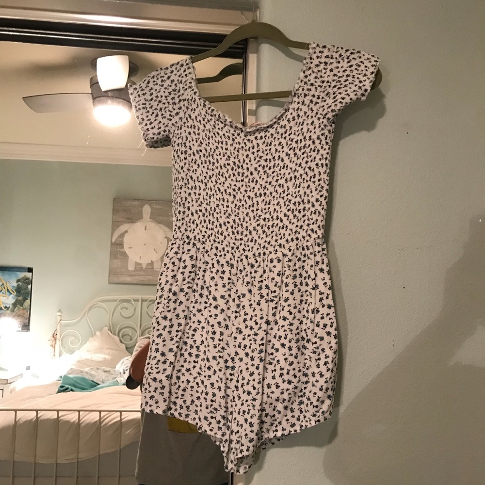 Floral Pacsun off the shoulder romper